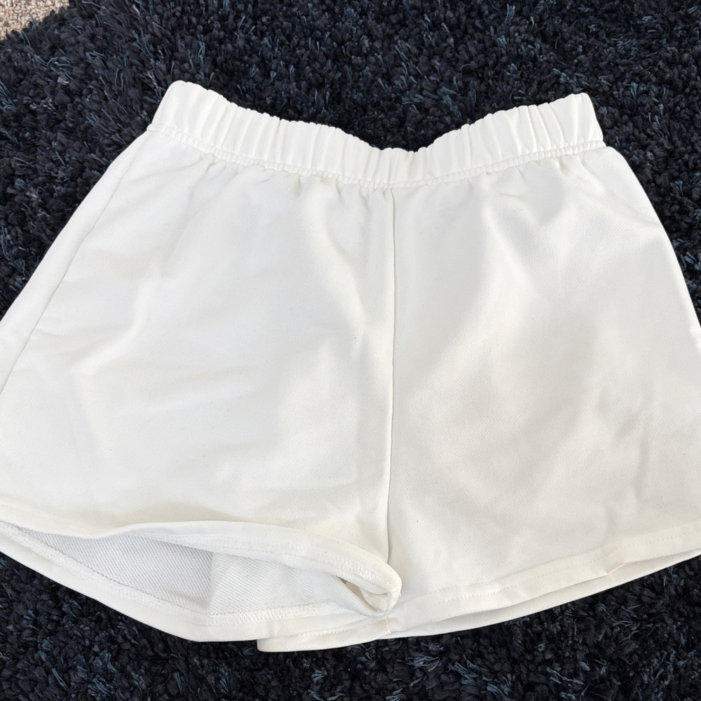 SHEIN Women's Athletic White Shorts